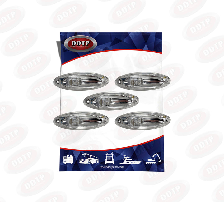 Clear LED Cab Marker Light (Cascadia 08-14) (Set of 5)