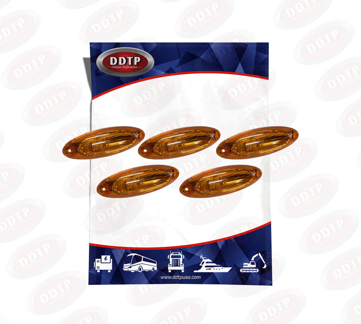 Amber LED Cab Marker Light (Cascadia 08-14)(A66-10711-000) (Set of 5)