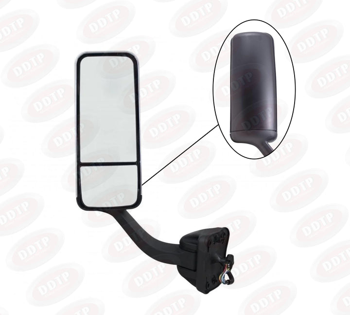 Door Mirror Assembly Black Left Hand (Freightliner Cascadia 2008-2017)