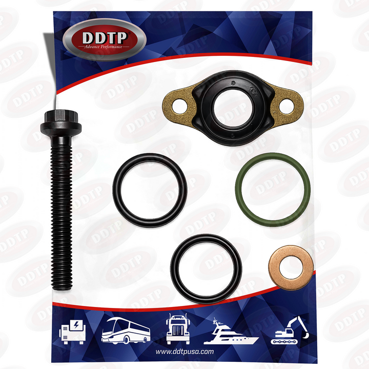 Fuel Injector Seal Kit with Bolt Detroit Diesel DD15 Engine