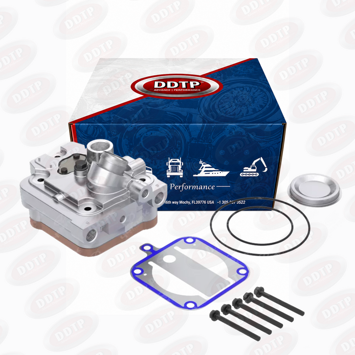 Air Brake Compressor Cylinder Head Kit Detroit Diesel DD15 903, 906