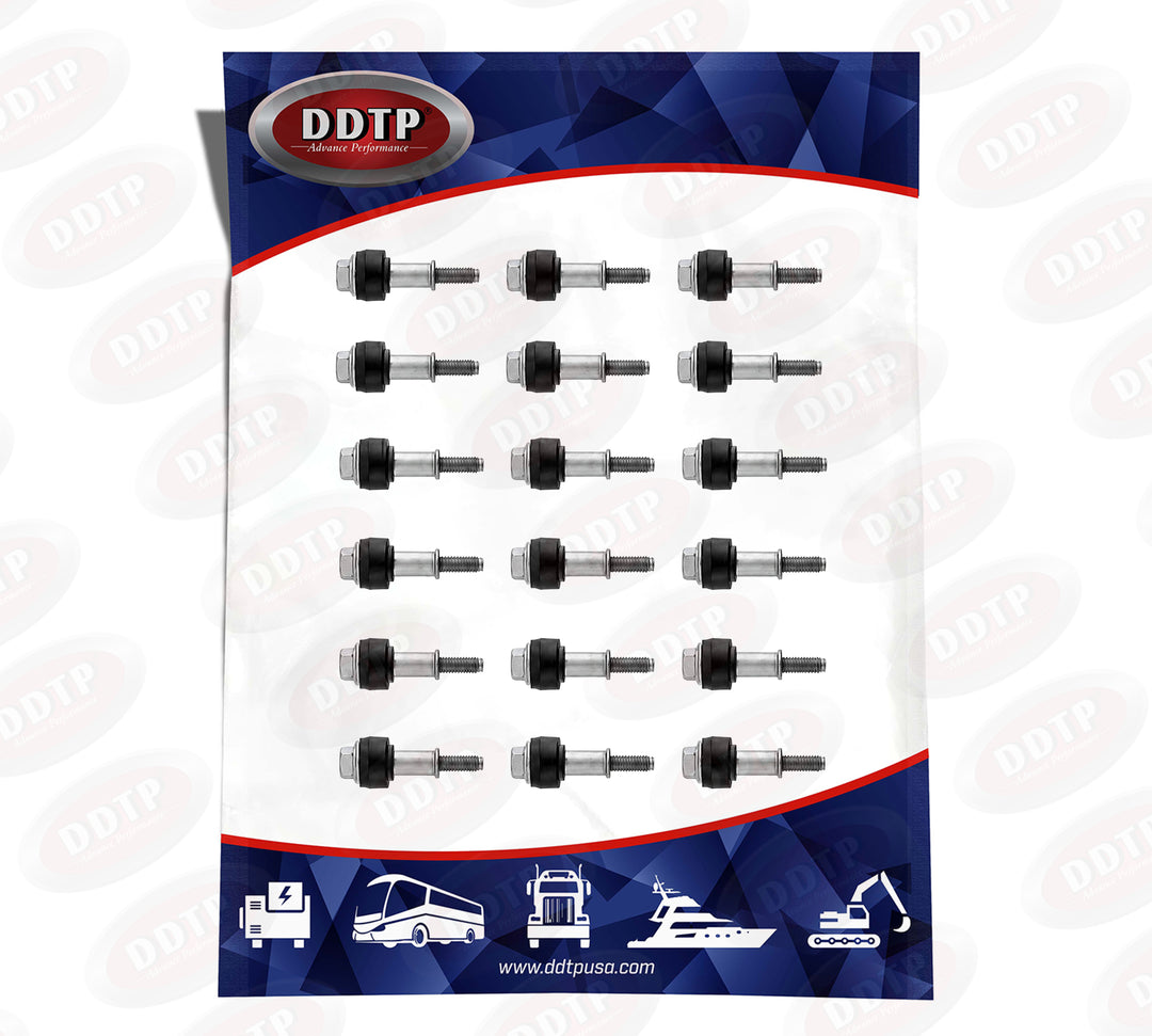Detroit Diesel DD15 Engine Mount Bolt Kit | Heavy Duty Engine Mounting Bolts Set of 16 (A4720140583)