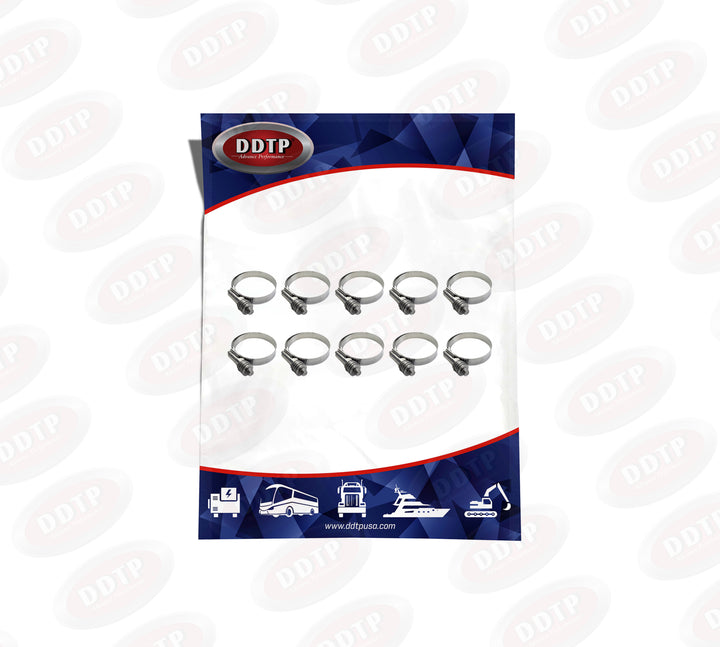 Clamp 300SS 1/2 Band 3/8 to 7/8 (35 in-lbs)(Set of 10)