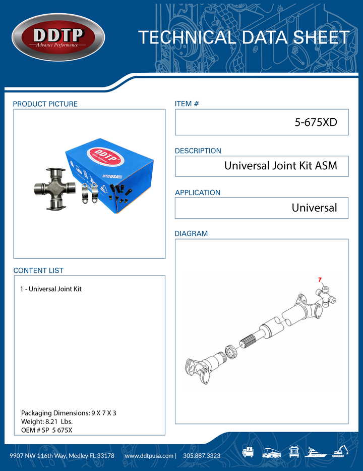 Universal Joint Kit ( 5-675XD )