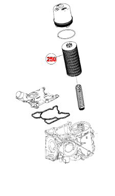 Oil Filter Cartridge Kit DD15, DD13 ( A4731800909, P551005, LF17511 )