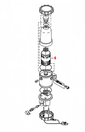 Fuel Filter Water Separator Cartridge DD15 ( A0000903651, P551011, FS19915 )