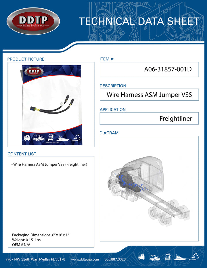 Wire Harness ASM Jumper VSS (Freightliner)