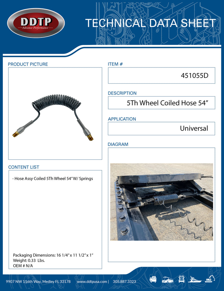 Fifth Wheel 54" Air Slider Coil w/Springs (451055)