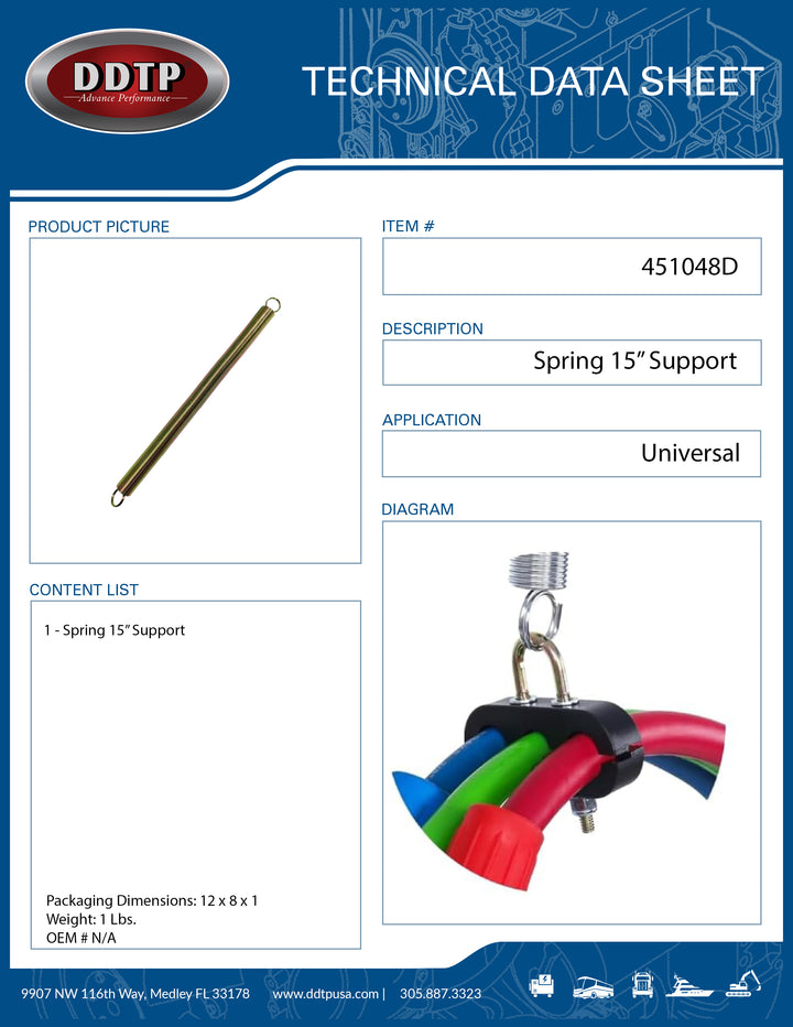 Spring 15" Support ( 451048D )