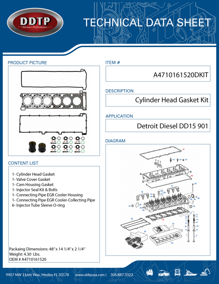 Compresor de aire nuevo, Caterpillar C11, C13, C15, C18 (801463, 5012533)