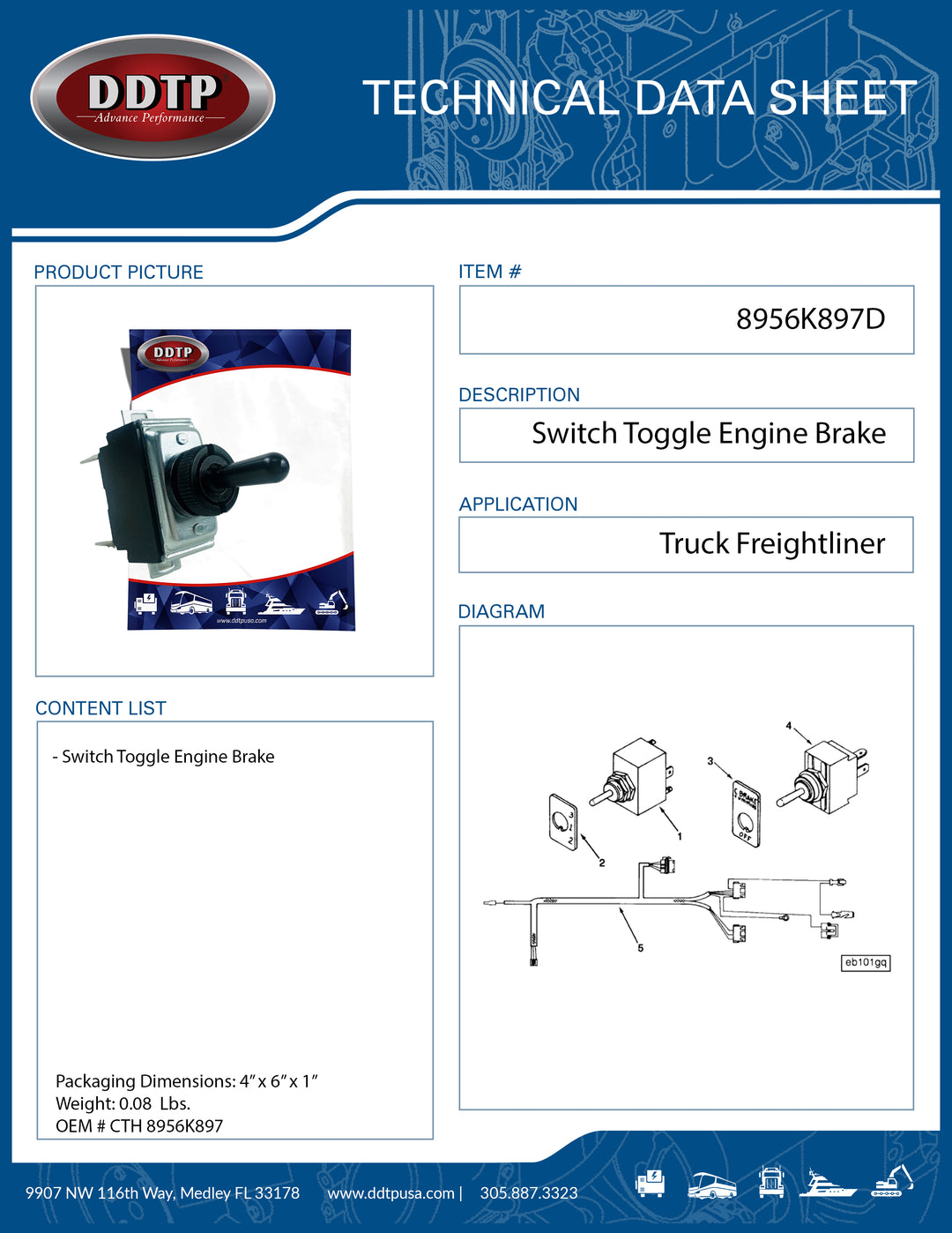 Engine Brake Switch Toggle