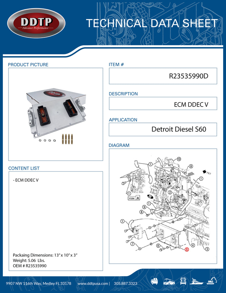 ECM DDEC V S60 (R23535990D)
