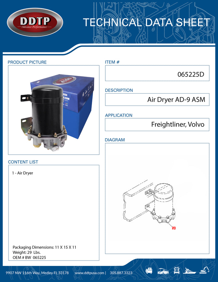 Air Dryer AD-9 ( BW 065225 )