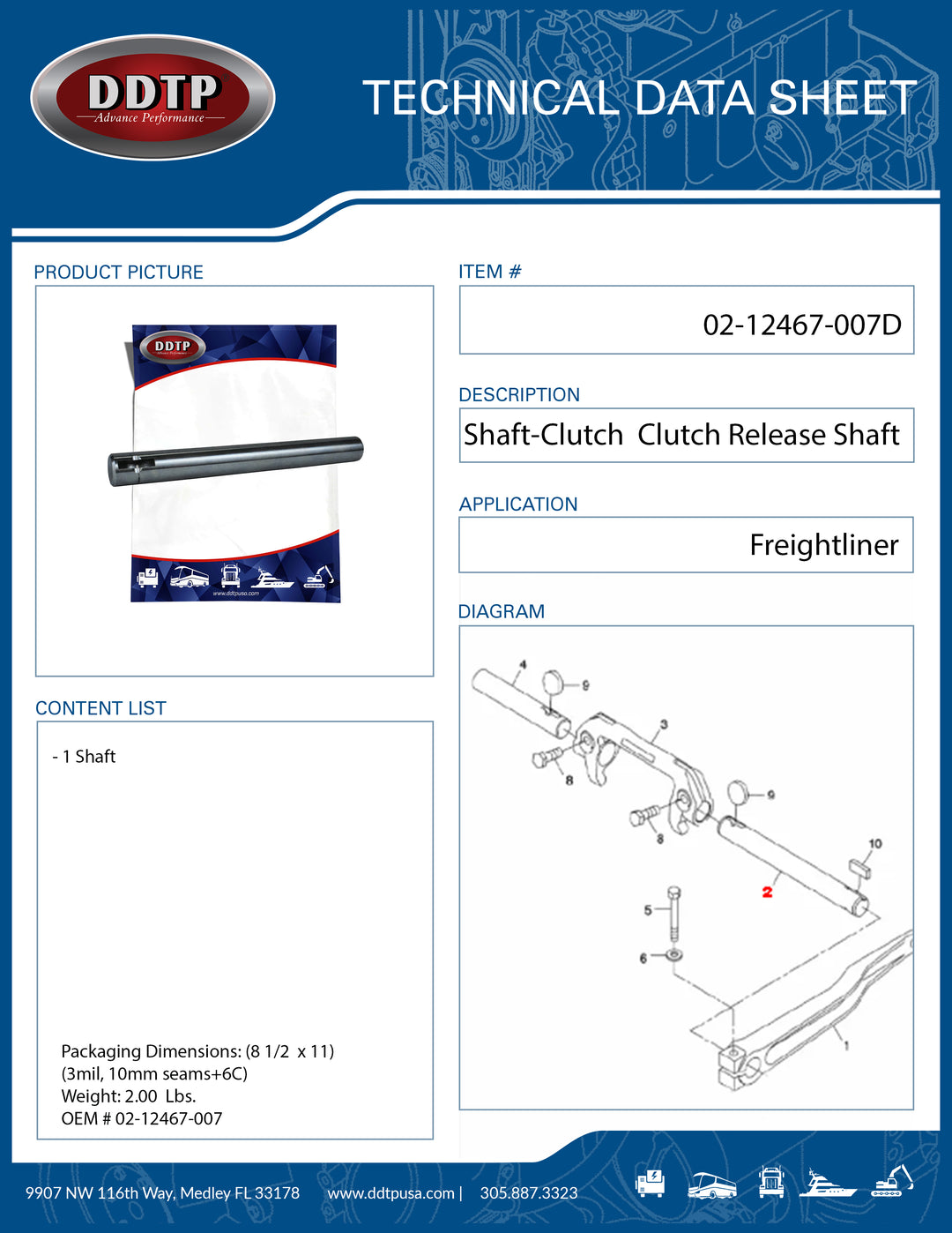 Shaft-Clutch, Plt, Col, Z 9-15/32" ( 02-12467-007 )