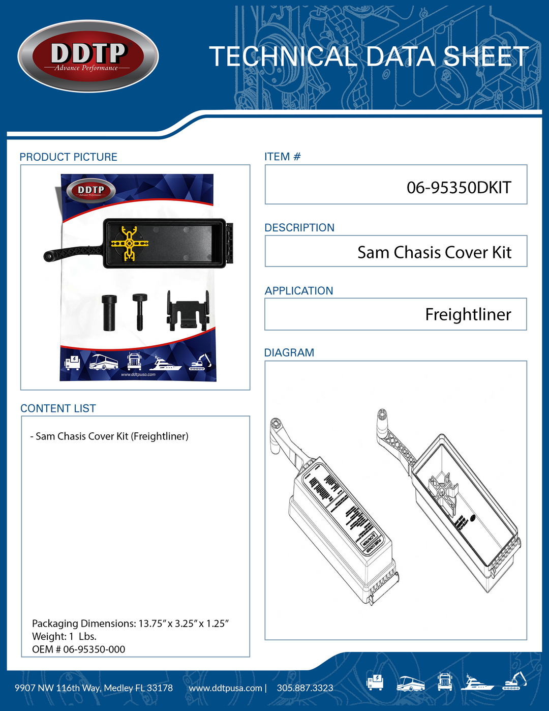 Freightliner Sam Chassis/Fuse Cover Kit
