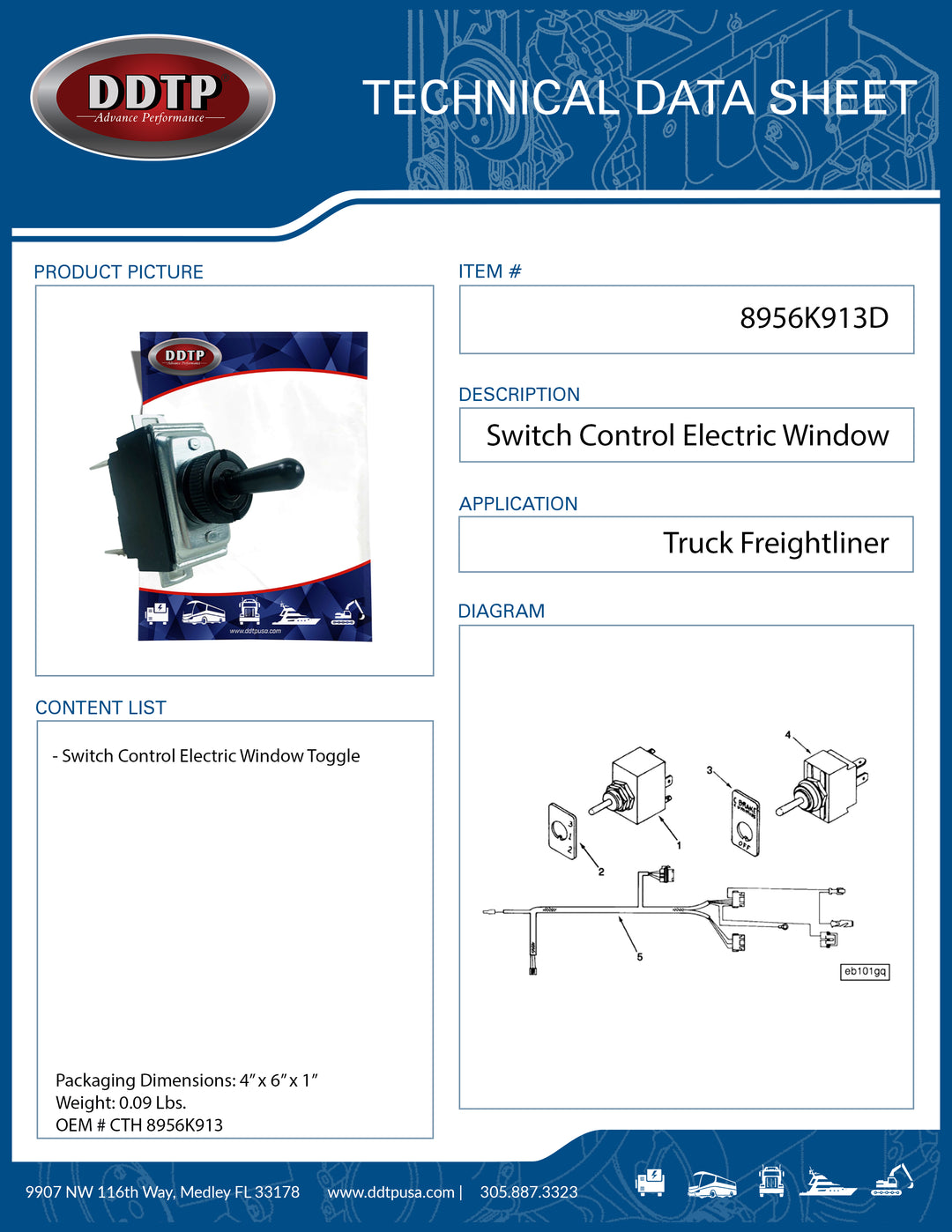 Switch Control Electric Window Toggle