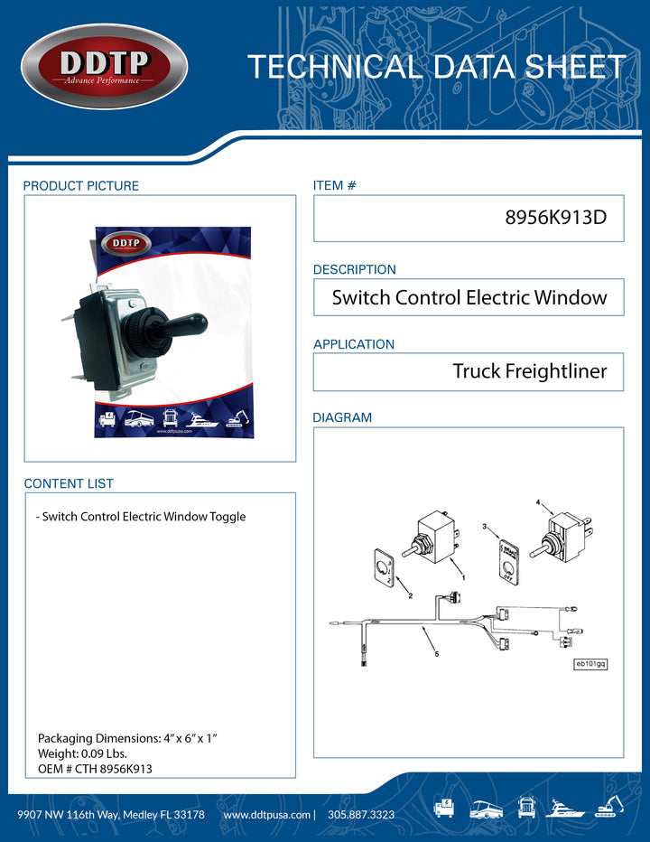 Switch Control Electric Window Toggle