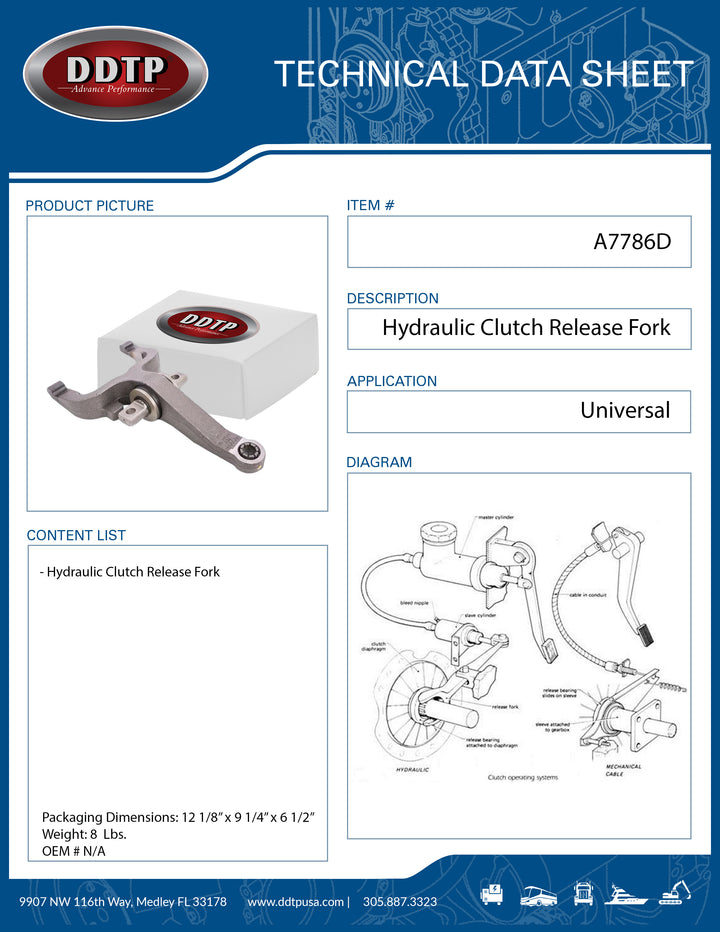 Hydraulic Clutch Release Fork (Alt M-2062)