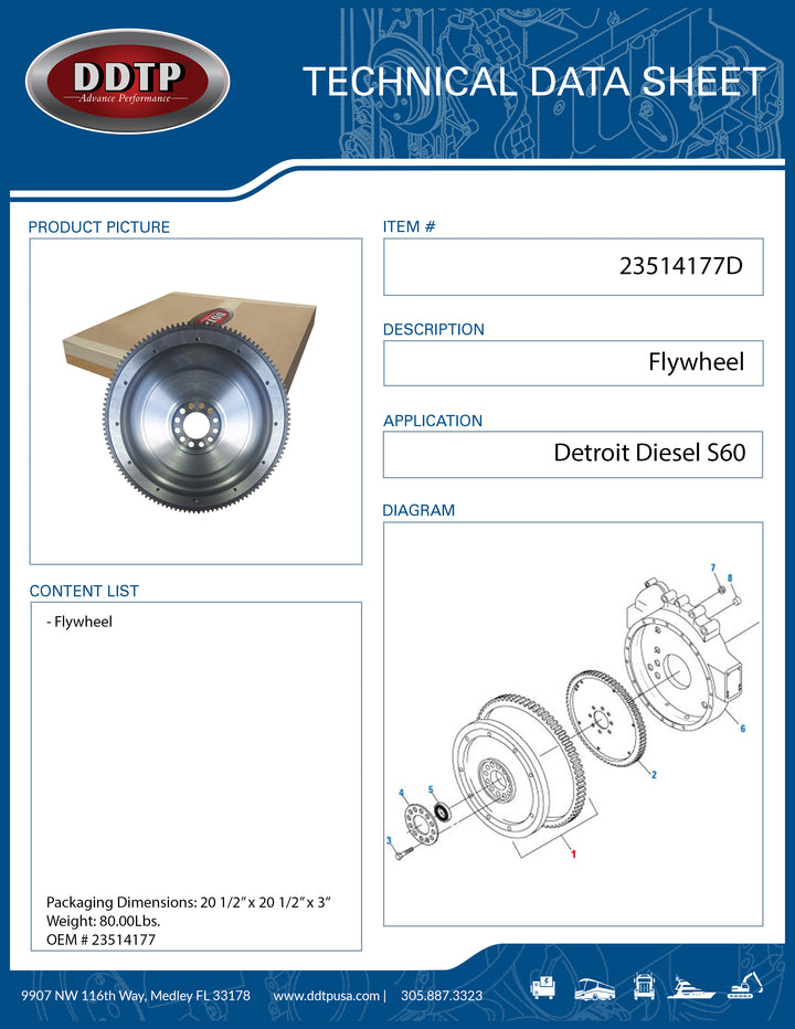 Flywheel S60 Light Weight FW-2009 ( 23514177 )