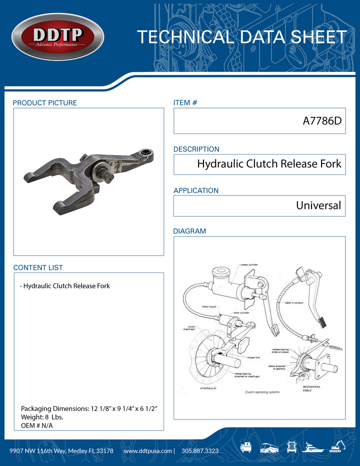Hydraulic Clutch Release Fork