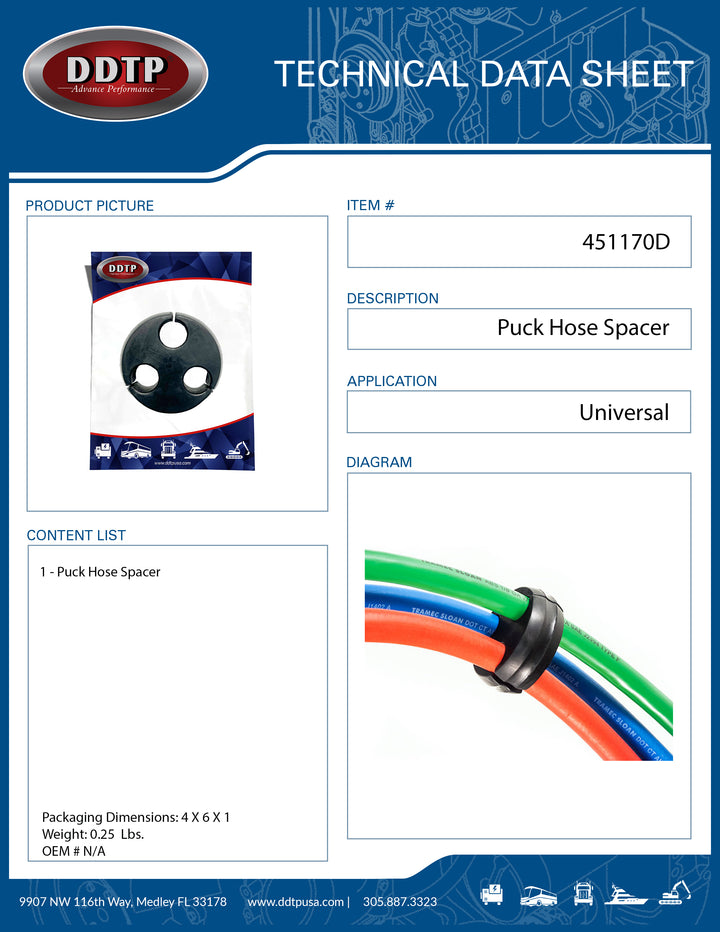 Puck Hose Spacer ( 451170D )