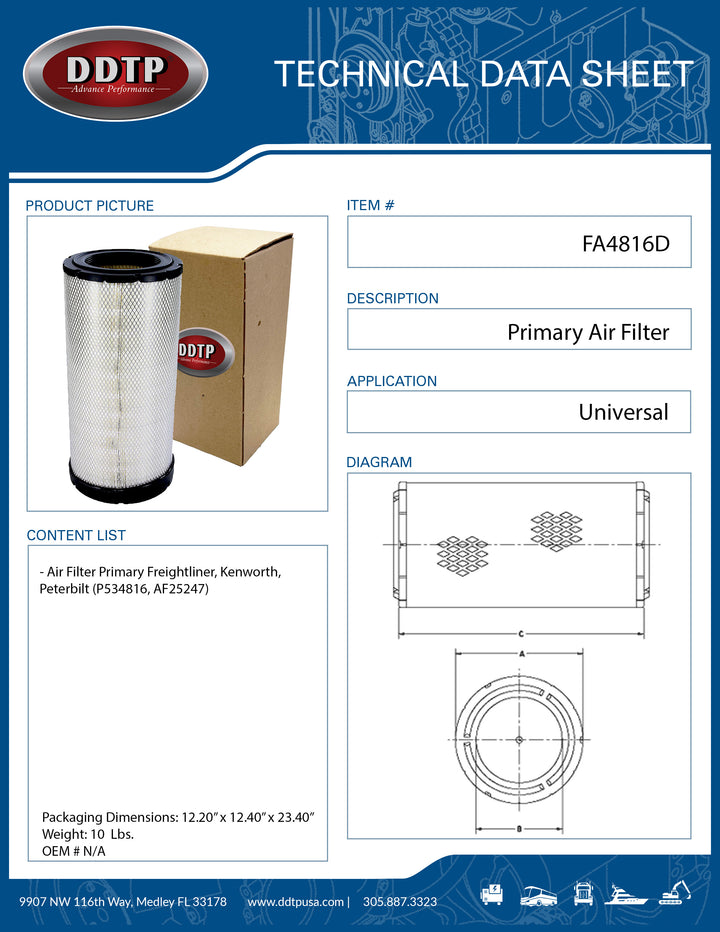 Primary Air Filter (P534816)