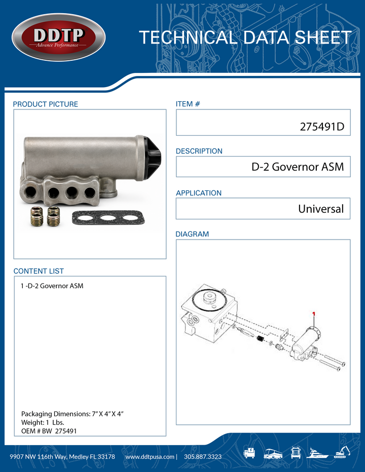 D-2 Governor Valve
