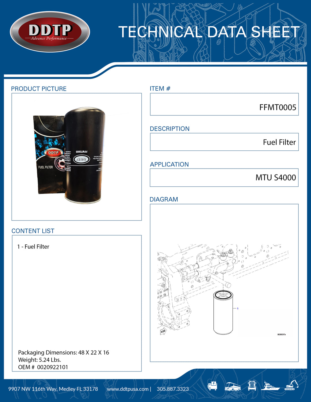 Fuel Filter S4000 (0020922101) (P765199)