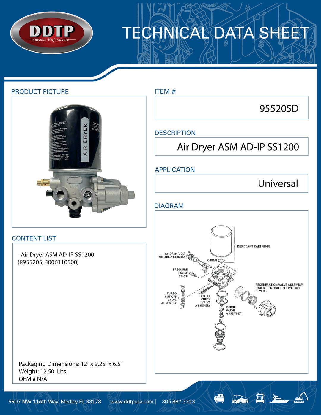 Secador de aire ASM AD-IP SS1200