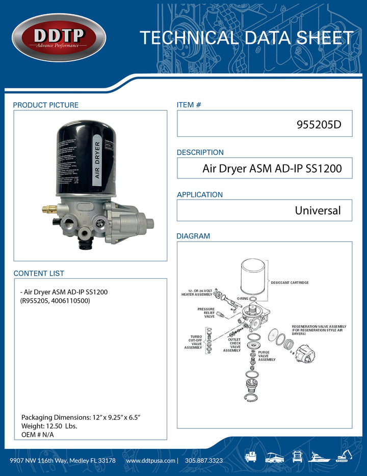 Secador de aire ASM AD-IP SS1200