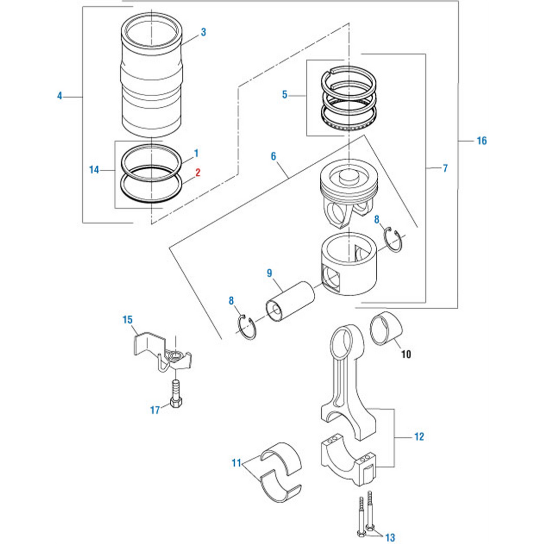 Seal O-Ring Liner Cummins ISX15 Single Overhead Camshaft 150MM