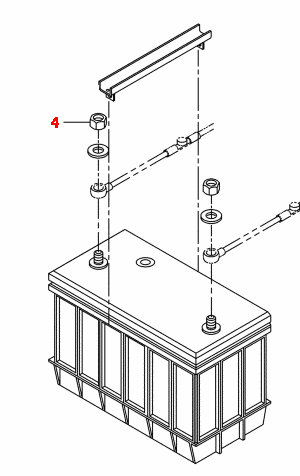 Solid Lead Battery Stud to Post Converter Set of 2 (422129DSET2 )