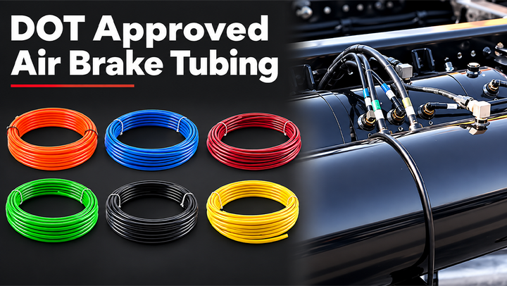 Black Nylon Tubing Air Brake 1/2" 100 FT