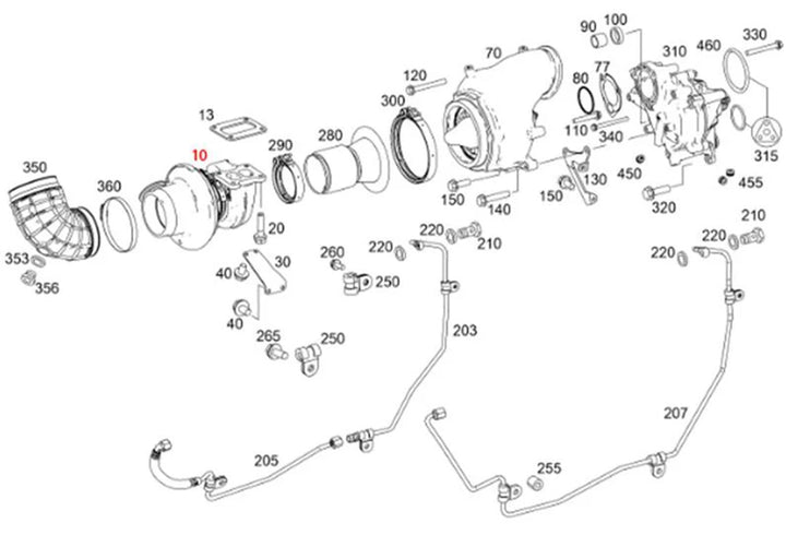 Turbocharger ASM HX55 (DD15 903)(Alt EA4720960799)