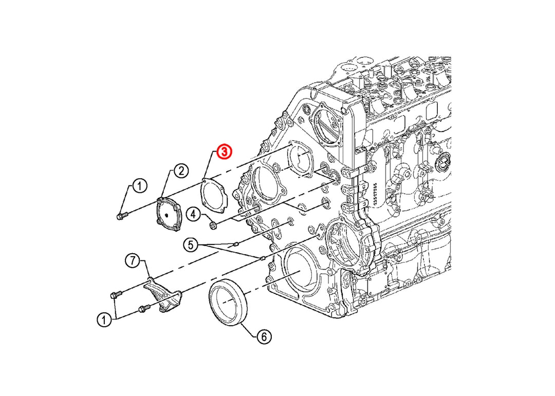 Gasket Gear Cover S60 ( 23527701, 23527826 )