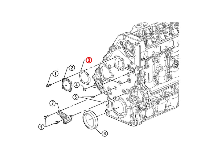 Gasket Gear Cover S60 ( 23527701, 23527826 )