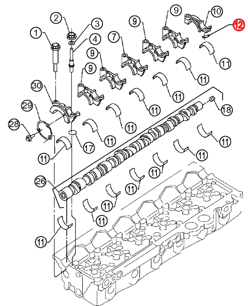 Seal Racetrack Front Camshaft S60 (23522975)