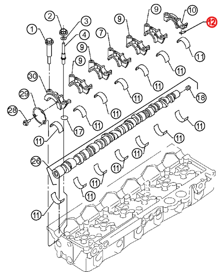 Seal Racetrack Front Camshaft S60 (23522975)