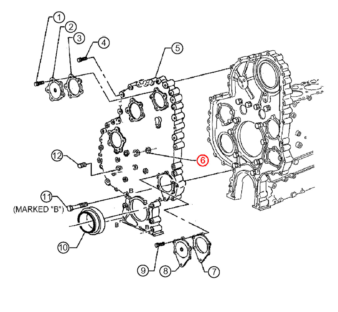 Bull Gear Seal Ring Detroit Diesel S60 (05141452)