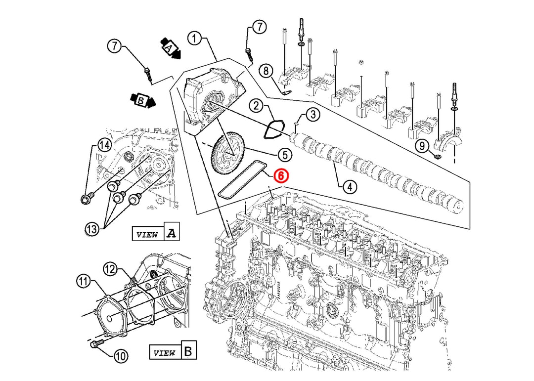 Seal Camshaft Cover Perimeter S60 Blue ( 23527416 )