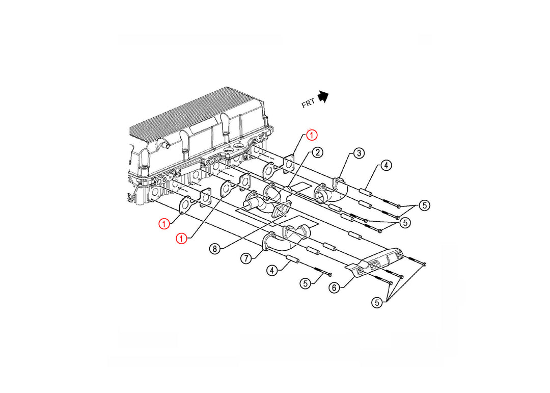 Gasket Exhaust Manifold S60 (Set of 3)