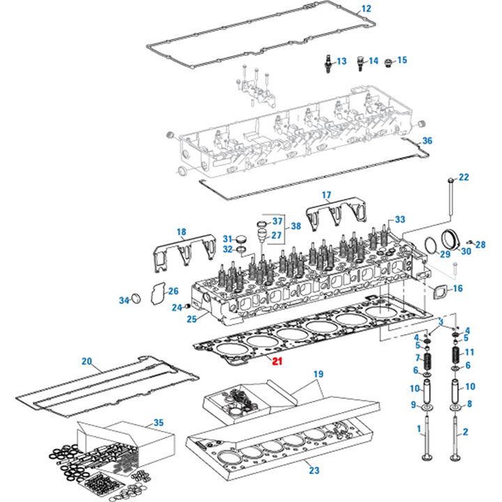 Cylinder Head Gasket Detroit Diesel DD15 906