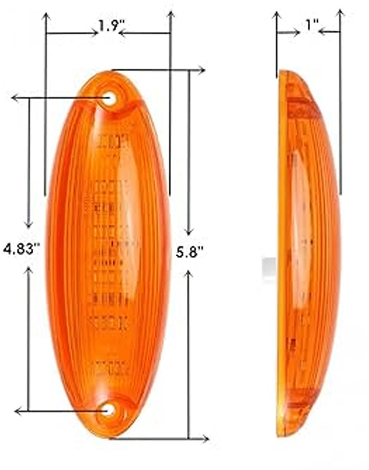 Luz LED ámbar para cabina (Cascadia 14-17) (juego de 5)