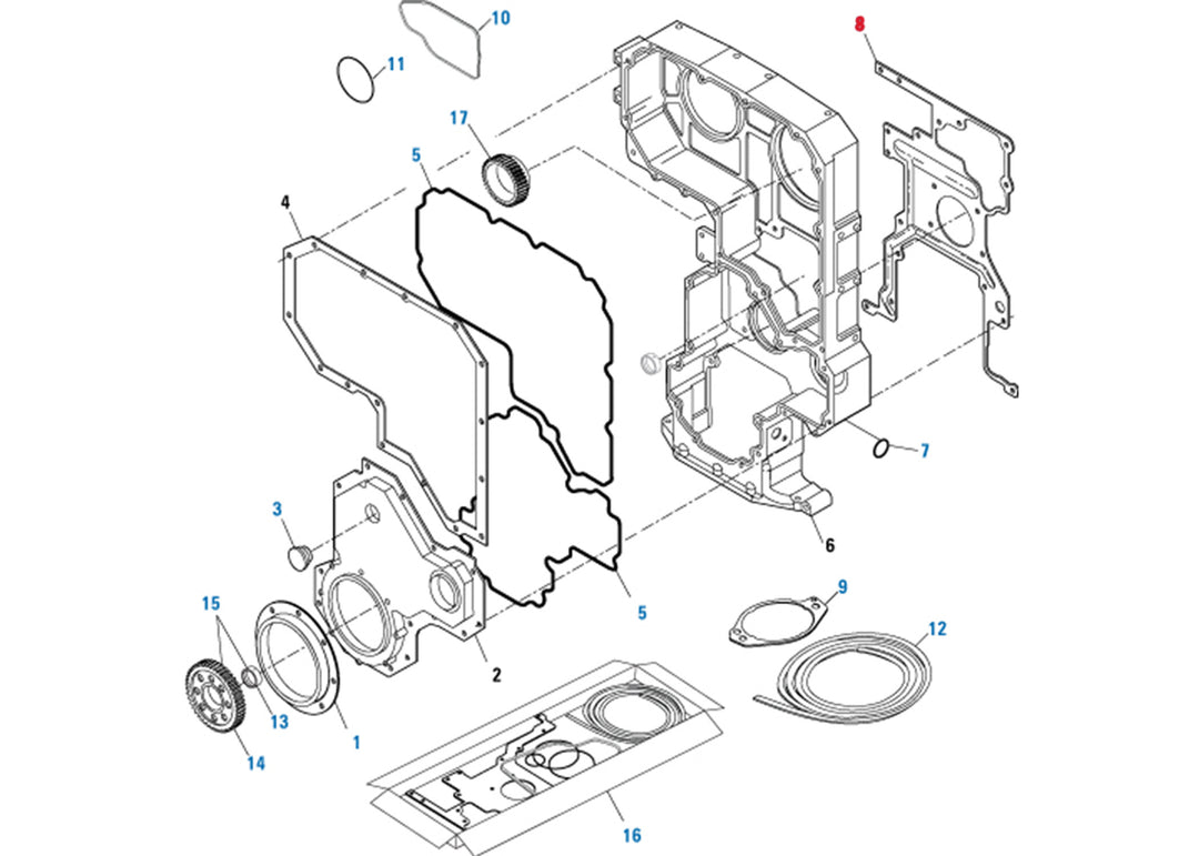 Gasket Gear Housing Cummins ISX Dual Overhead Camshaft (4985562)