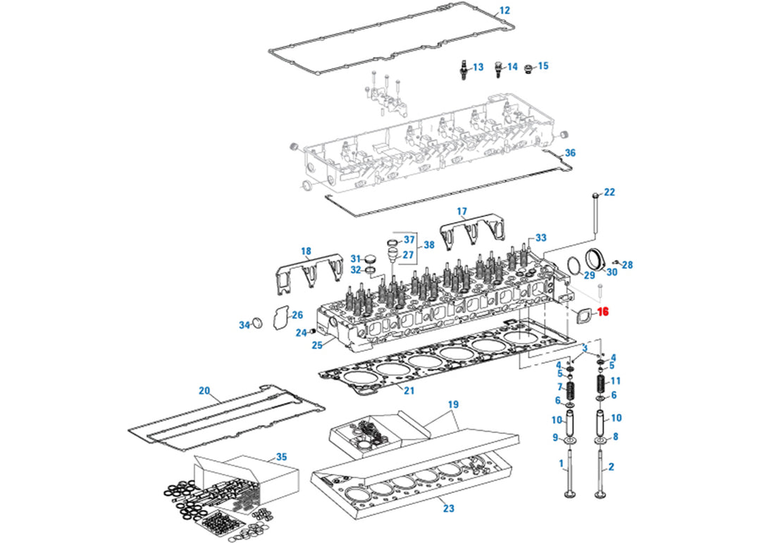 Seal Intake Manifold DD15 Set of 6 ( A4720980080 )