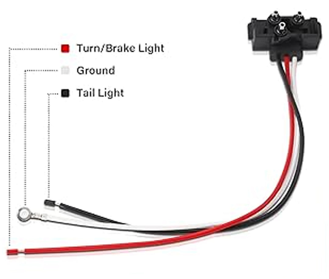 Cable flexible recto S/T/T para luces (3 cables) (juego de 4)