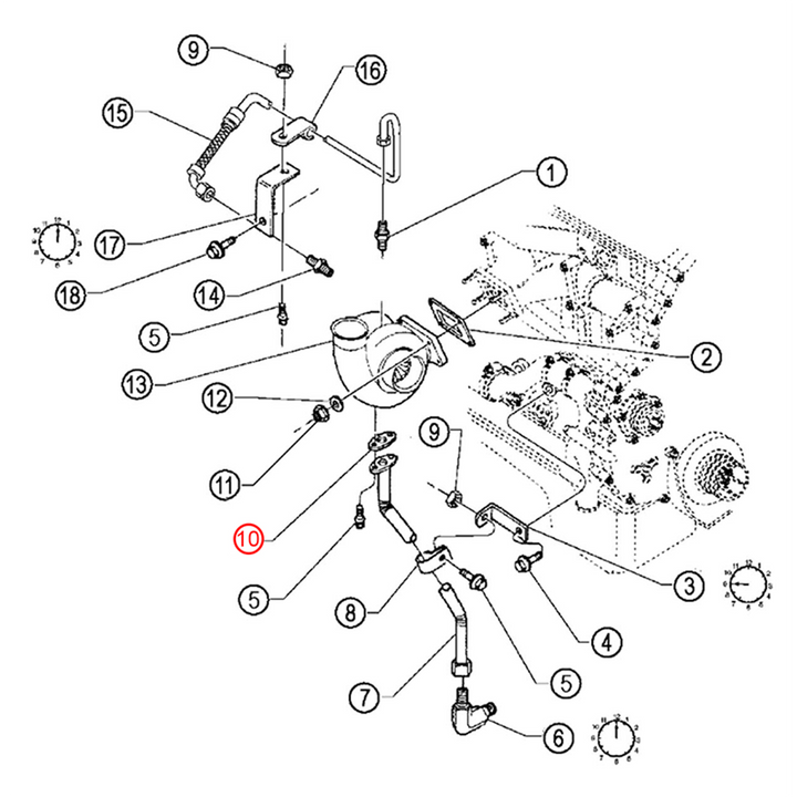 Gasket Turbo Oil Return Detroit Diesel S60
