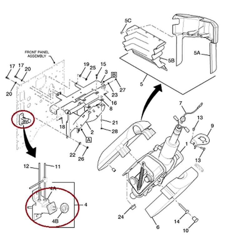 Steering Column Valve, Release Adjustment (Freightliner)