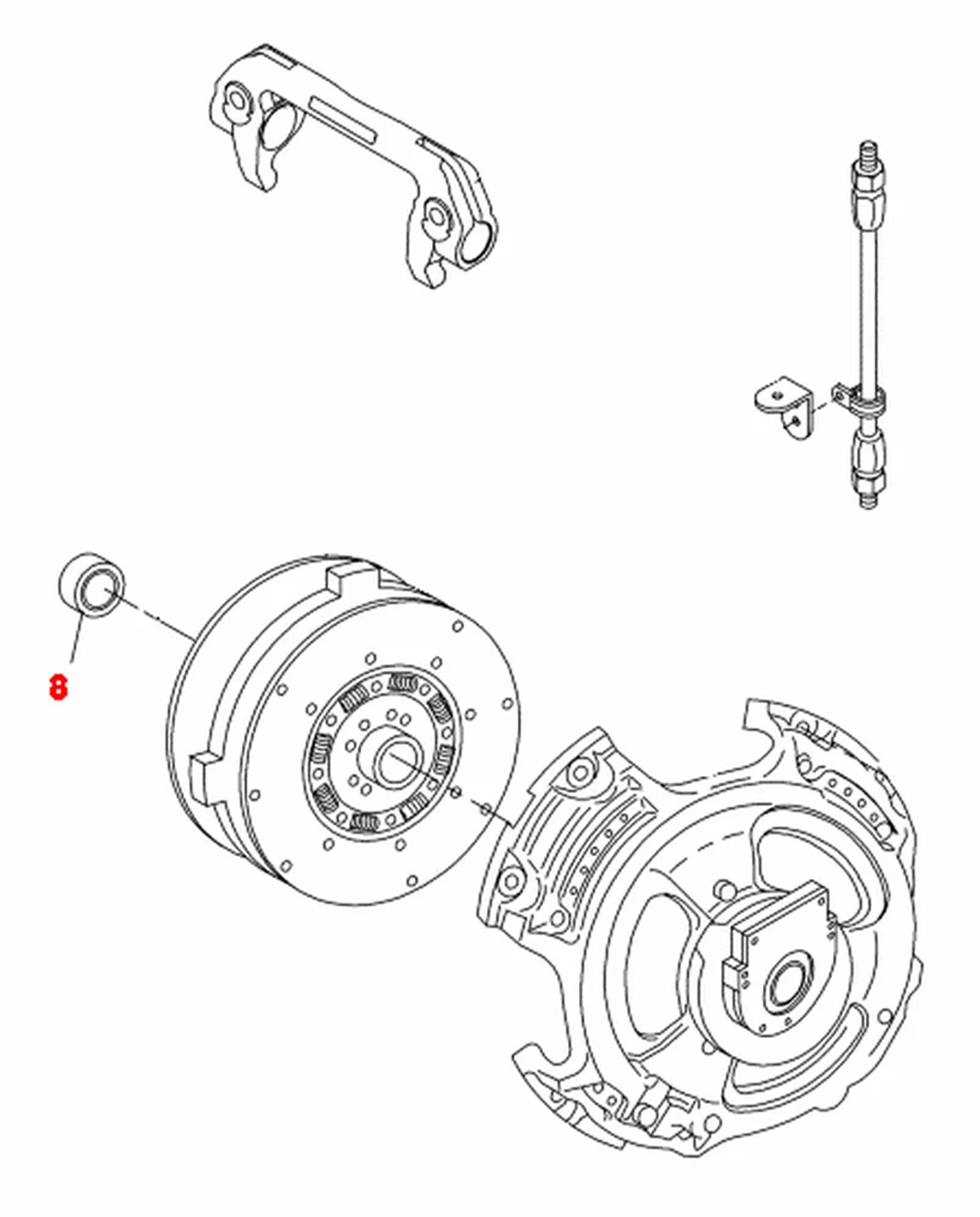 Clutch Temperature Pilot Bearing 2.833" x 1.179" High Temperature