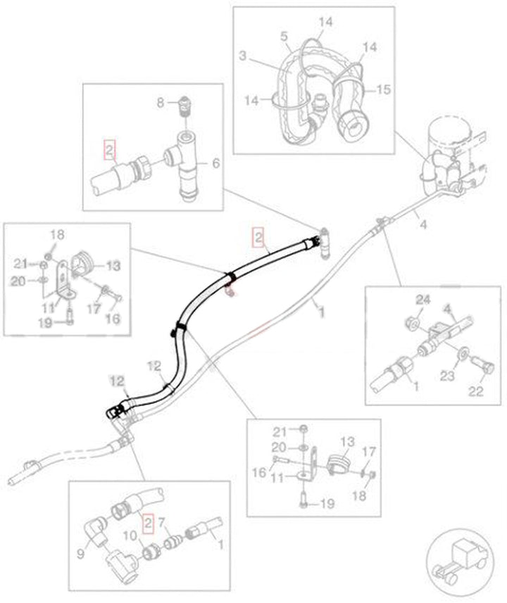 Manguera de descarga para compresor de aire con conector giratorio hembra de 5/8" en ambos extremos, 84"